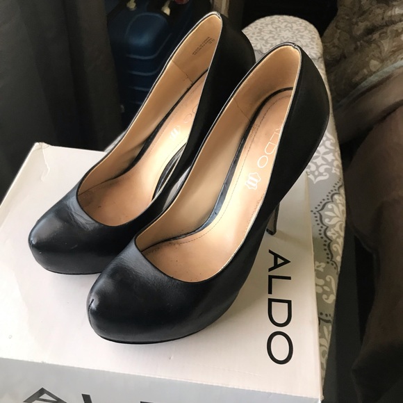 Aldo black heels pump size 38 USA 8 - Picture 6 of 8